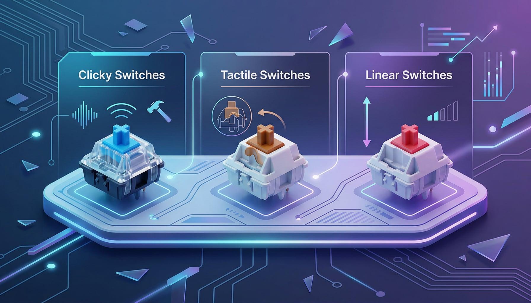 Keyboard Switches Explained: From Loud Clicks to Smooth Keystrokes